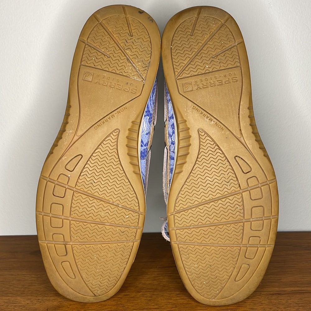 SPERRY TOP-SIDERS ANGELFISH 🐟 VARSITY BOAT SHOE in BLUE - Picture 9 of 11